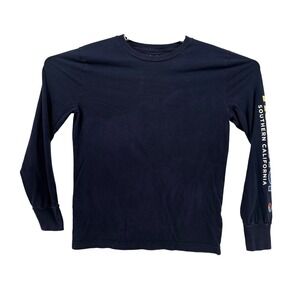 Hollister Co Long Sleeve Shirt Navy Blue Southern California Graphic Print Small